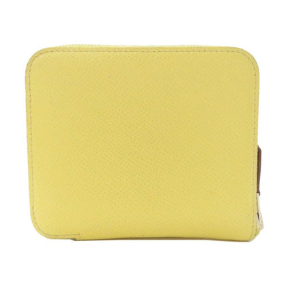 Hermes Azap Silk Inn Compact Silver Hardware Coin Case Epson Women