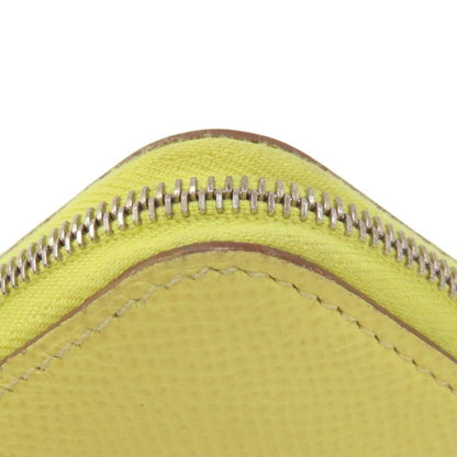 Hermes Azap Silk Inn Compact Silver Hardware Coin Case Epson Women