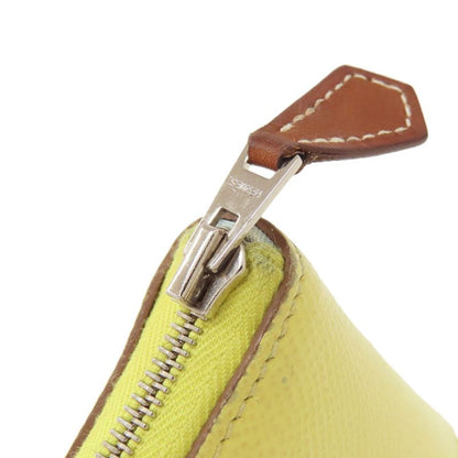 Hermes Azap Silk Inn Compact Silver Hardware Coin Case Epson Women