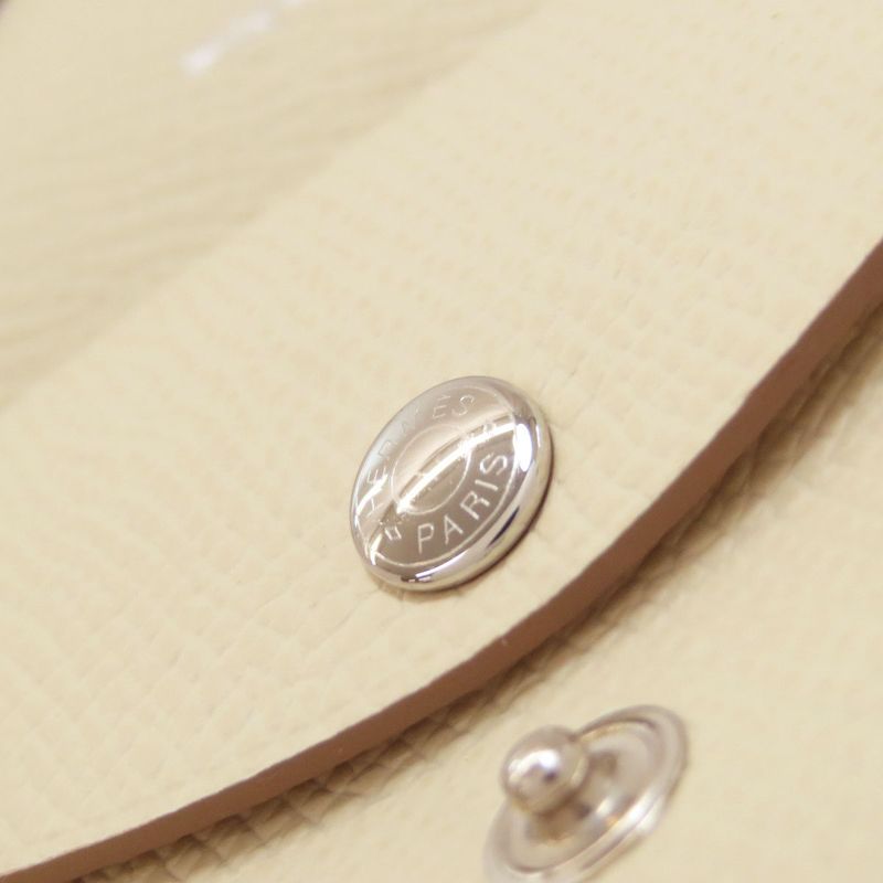 Hermes Calvi Duo Cles Silver Hardware Card Case Epson Women