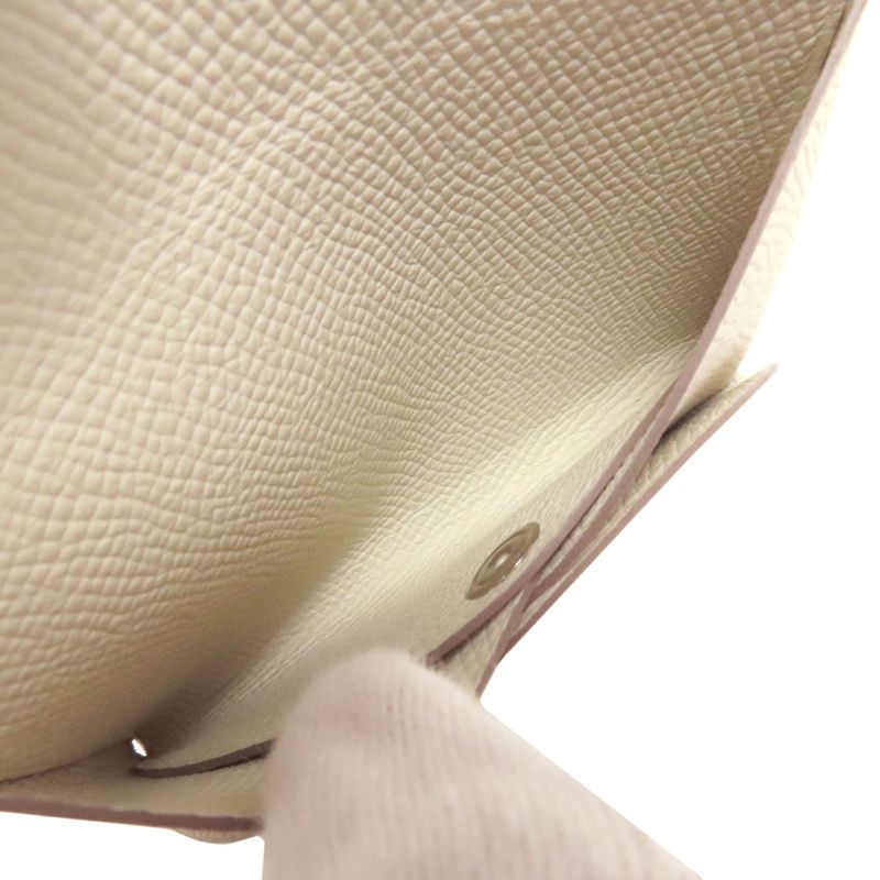 Hermes Calvi Duo Cles Silver Hardware Card Case Epson Women