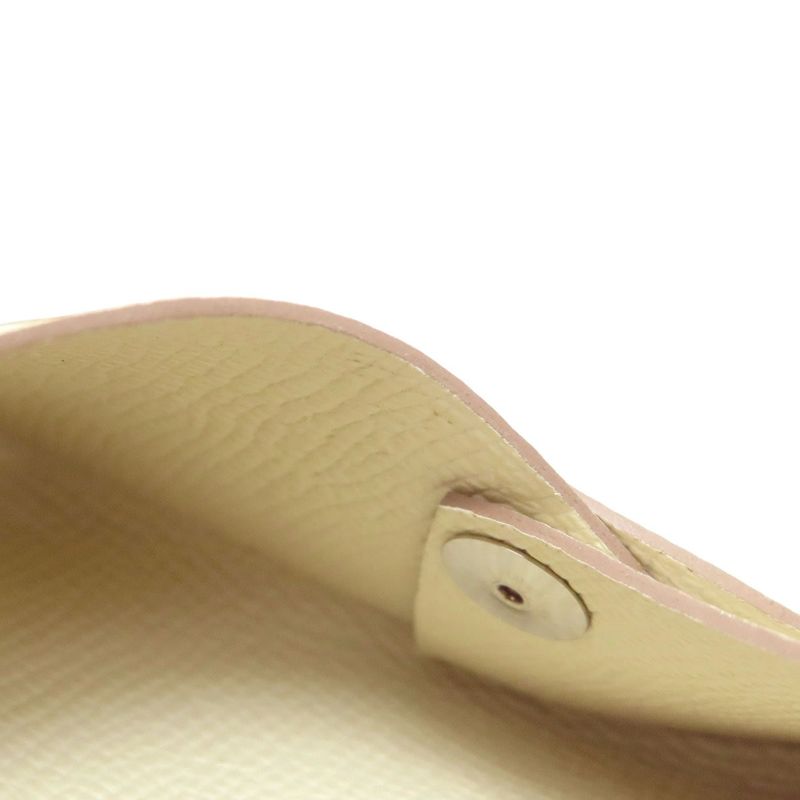 Hermes Calvi Duo Cles Silver Hardware Card Case Epson Women