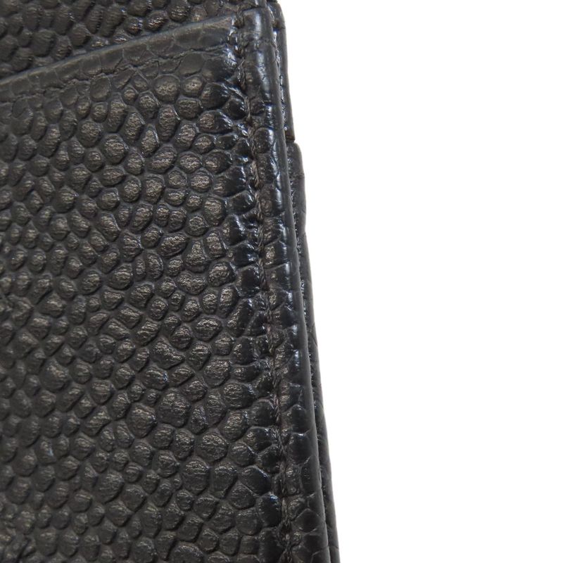 Chanel Coco Mark Card Case Grained Calfskin Women
