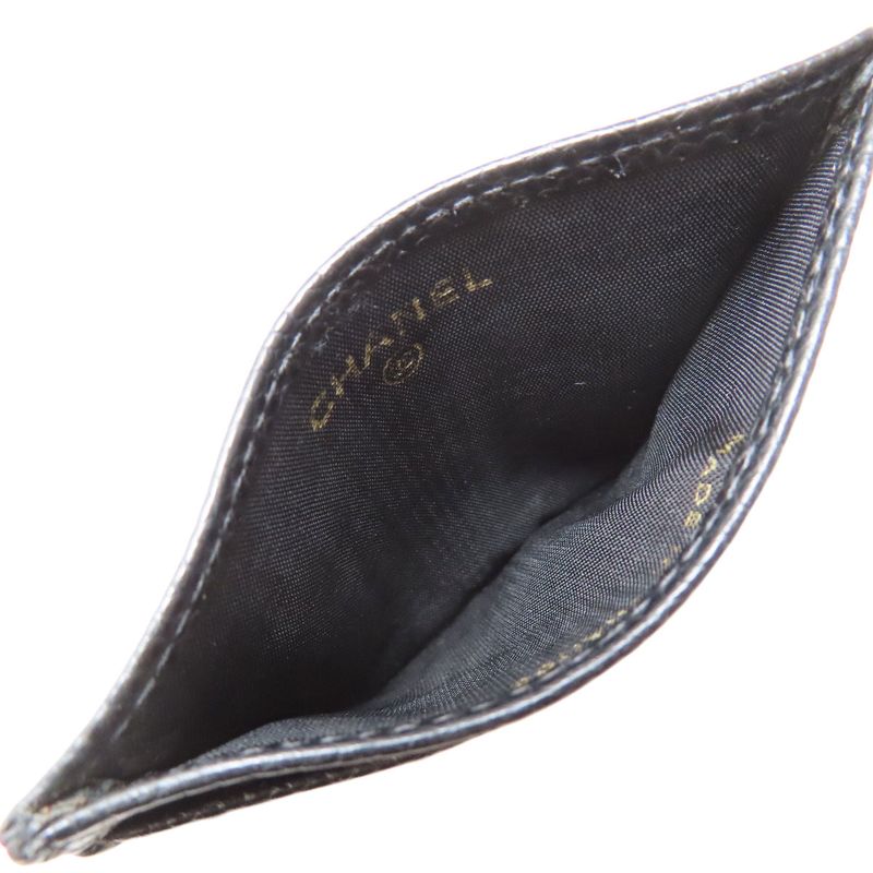 Chanel Coco Mark Card Case Grained Calfskin Women