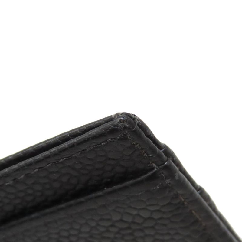 Chanel Coco Mark Card Case Grained Calfskin Women