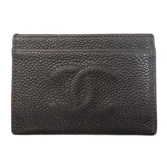 Chanel Coco Mark Card Case Grained Calfskin Women
