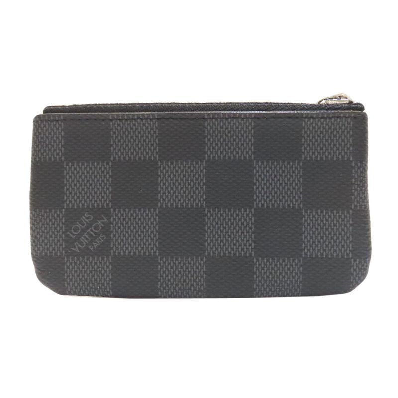 Louis Vuitton N60155 Pochette Cles Key Case In Damier Canvas For Men