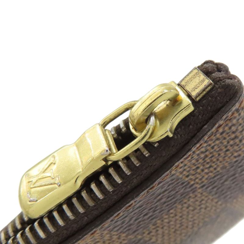 Louis Vuitton N62658 Pochette Cles Key Case In Damier Canvas For Women
