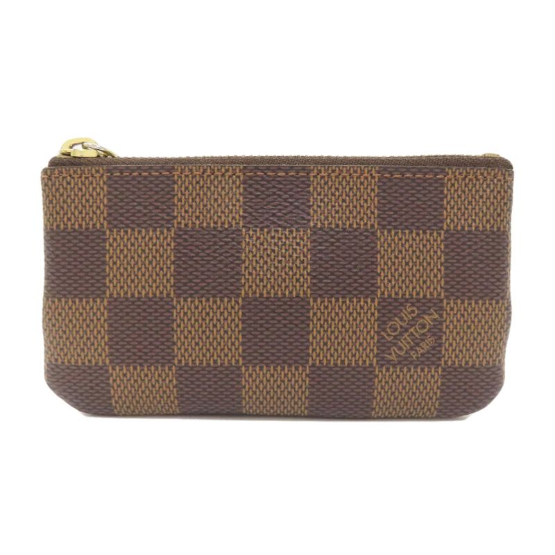 Louis Vuitton N62658 Pochette Cles Key Case In Damier Canvas For Women