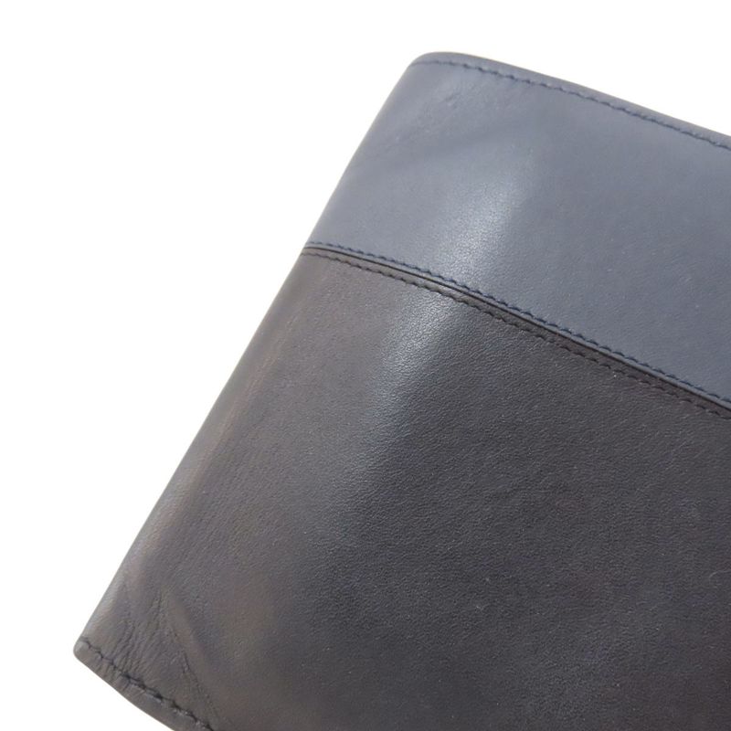 Loewe Bicolor Anagram Bifold Wallet With Coin Purse Calf Women