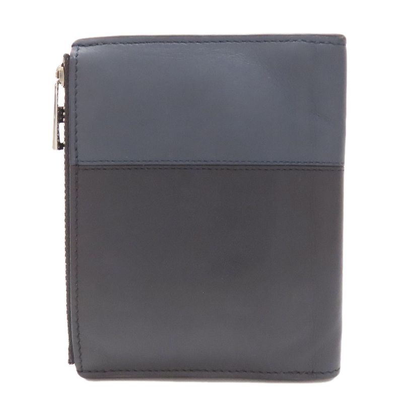 Loewe Bicolor Anagram Bifold Wallet With Coin Purse Calf Women