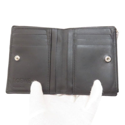 Loewe Bicolor Anagram Bifold Wallet With Coin Purse Calf Women