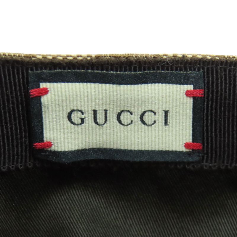 Gucci 200035 Baseball Cap GG Sherry Line Hat Canvas Women