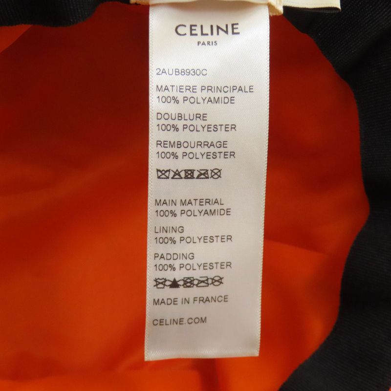 Celine Bucket Hat Quilted Hat Nylon Ladies