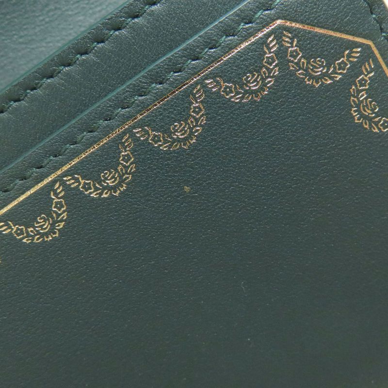 Cartier Garland De Cartier Long Wallet With Coin Purse Leather Ladies