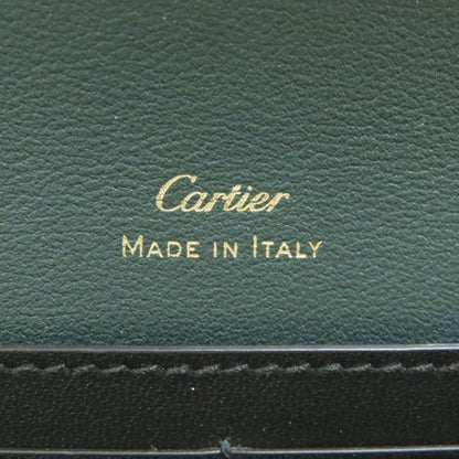 Cartier Garland De Cartier Long Wallet With Coin Purse Leather Ladies