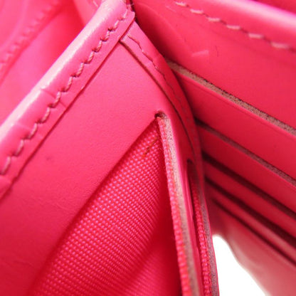 Chanel Cambon Line Silver Hardware Bifold Wallet With Coin Purse Calf Women