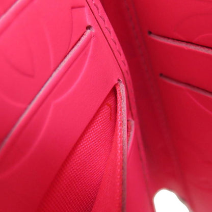 Chanel Cambon Line Silver Hardware Bifold Wallet With Coin Purse Calf Women