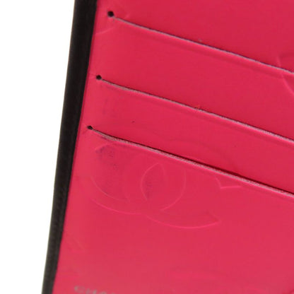 Chanel Cambon Line Silver Hardware Bifold Wallet With Coin Purse Calf Women