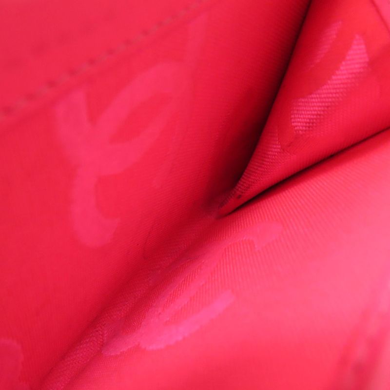 Chanel Cambon Line Silver Hardware Bifold Wallet With Coin Purse Calf Women