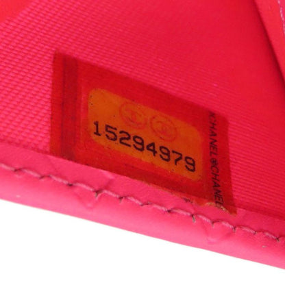 Chanel Cambon Line Silver Hardware Bifold Wallet With Coin Purse Calf Women