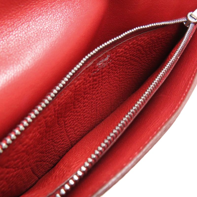 Hermes Dogon GM Silver Hardware Long Wallet With Coin Purse Taurillon Ladies