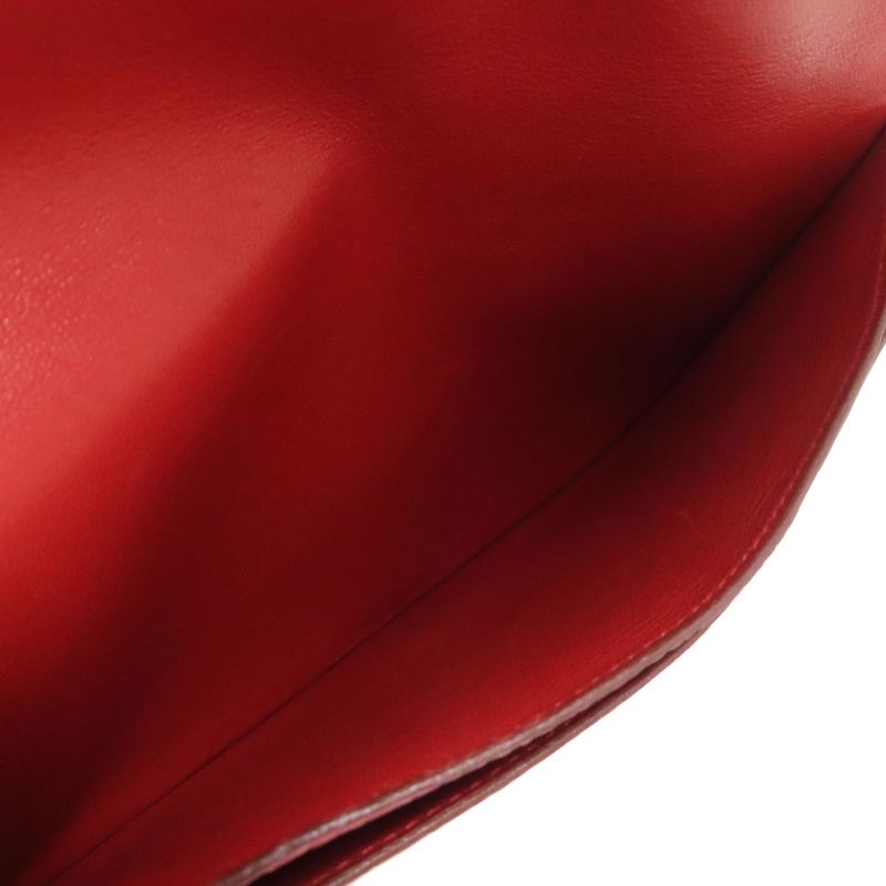 Hermes Dogon GM Silver Hardware Long Wallet With Coin Purse Taurillon Ladies