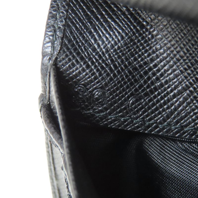 Prada Triangle Charm Bifold Wallet With Change Pocket Saffiano Women