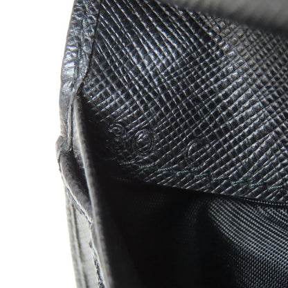 Prada Triangle Charm Bifold Wallet With Change Pocket Saffiano Women