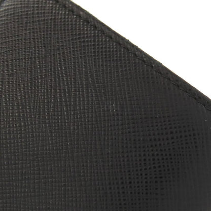 Prada Triangle Charm Bifold Wallet With Change Pocket Saffiano Women