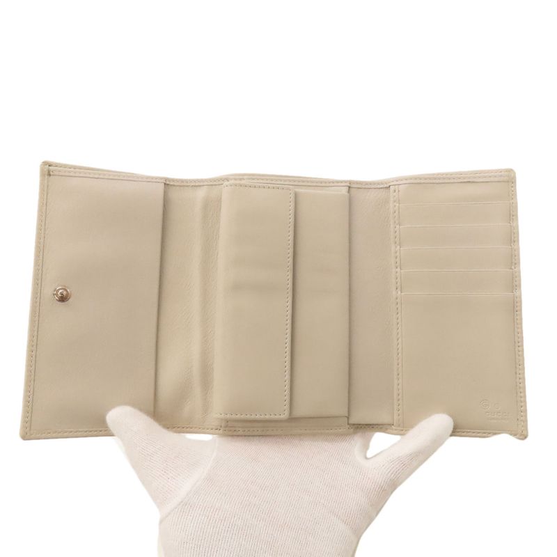 Gucci 263114 Outlet Trifold Wallet GG Bifold Wallet With Change Pocket Canvas