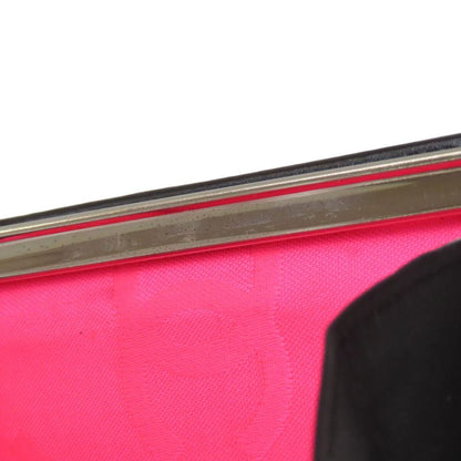 Chanel Cambon Line Silver Hardware Bifold Wallet With Coin Purse Calf Women