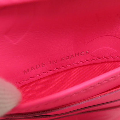 Chanel Cambon Line Silver Hardware Bifold Wallet With Coin Purse Calf Women