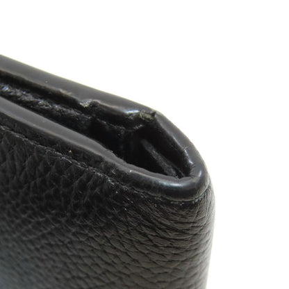 Balenciaga 594315 Logo Fold Wallet With Coin Purse Calf Women