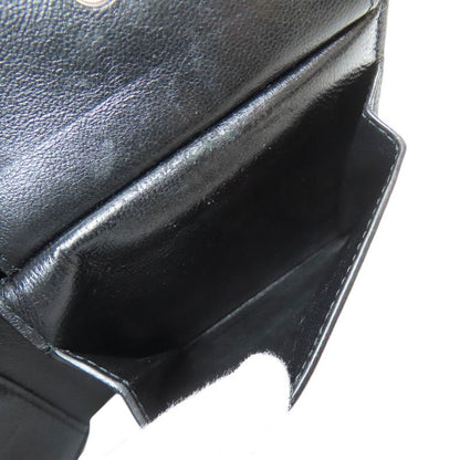 Balenciaga 594315 Logo Fold Wallet With Coin Purse Calf Women