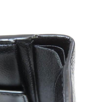 Balenciaga 594315 Logo Fold Wallet With Coin Purse Calf Women