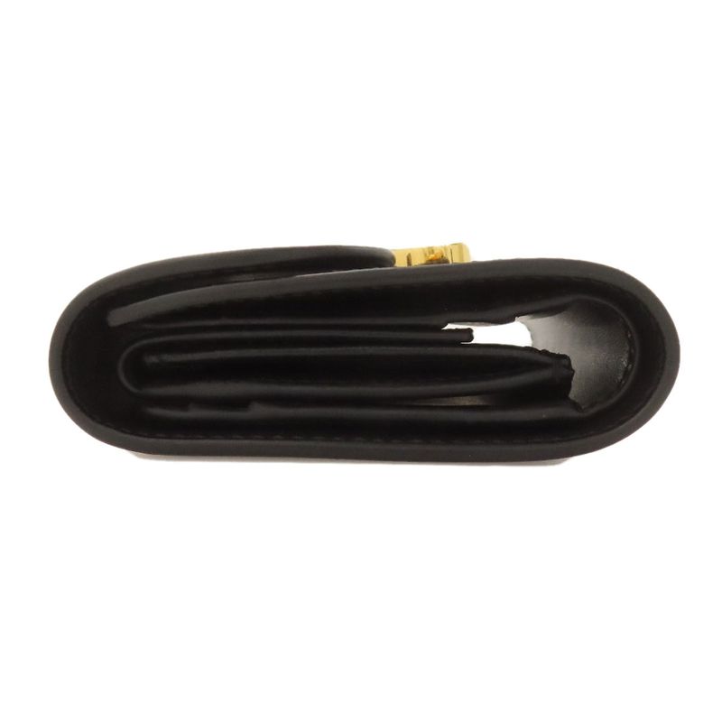 Celine Triomphe Flap Folding Wallet With Coin Purse Calf Women