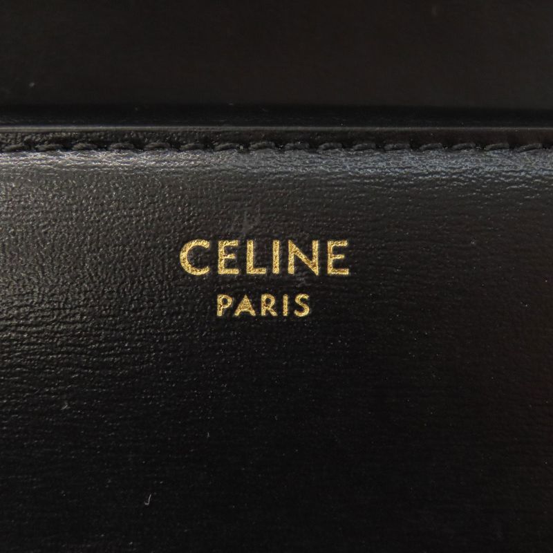 Celine Triomphe Flap Folding Wallet With Coin Purse Calf Women
