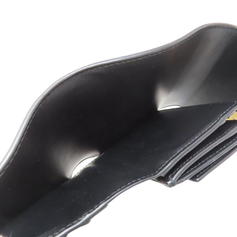 Celine Triomphe Flap Folding Wallet With Coin Purse Calf Women