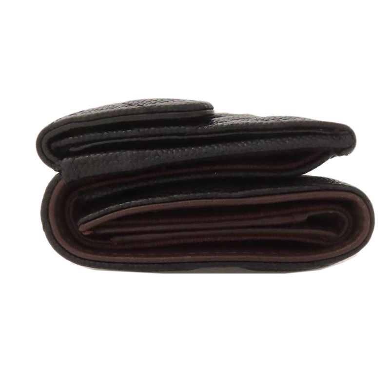 Chanel Matelasse Coco Mark Gold Hardware Bifold Wallet With Coin Purse Grained