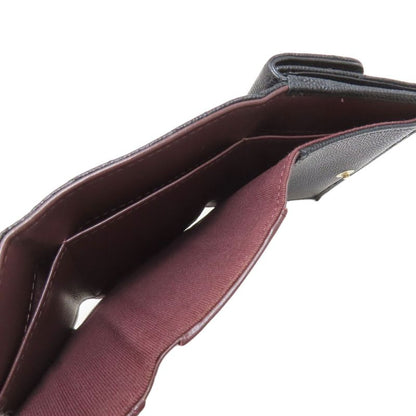 Chanel Matelasse Coco Mark Gold Hardware Bifold Wallet With Coin Purse Grained