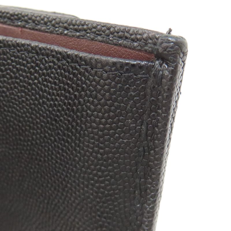 Chanel Matelasse Coco Mark Gold Hardware Bifold Wallet With Coin Purse Grained