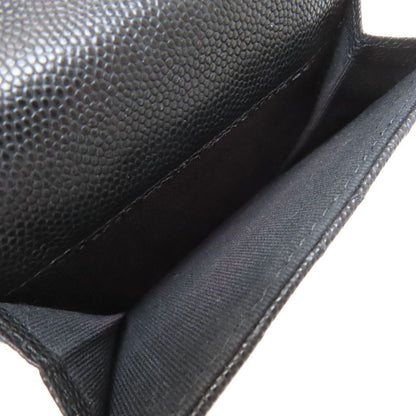 Chanel Matelasse Coco Mark Gold Hardware Bifold Wallet With Coin Purse Grained