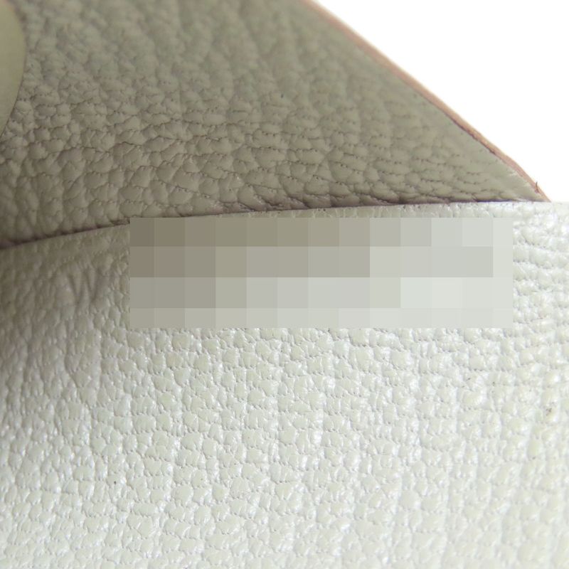 Hermes Calvi Duo Silver Hardware Card Case Chevre Women