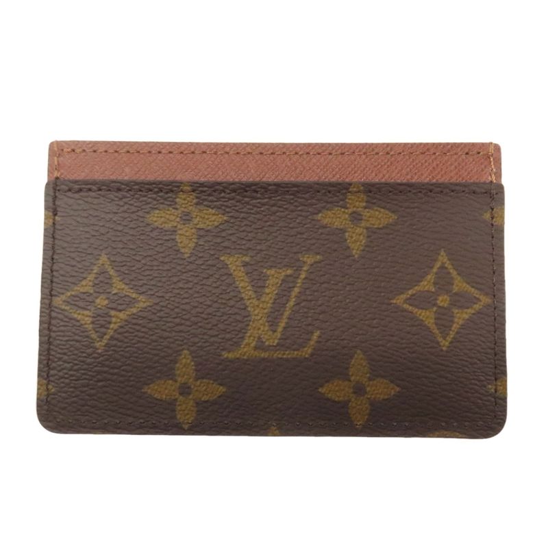 Louis Vuitton M61733 Porte Culte Surple Card Case Monogram Canvas Women