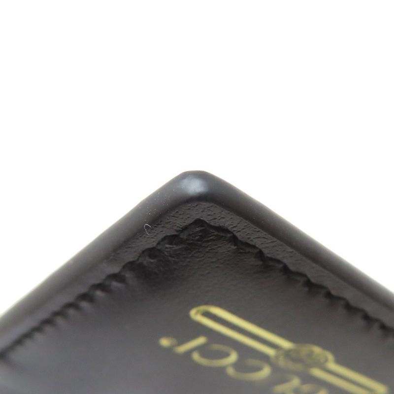 Gucci 547596 Logo Card Case Leather Ladies