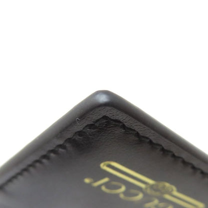 Gucci 547596 Logo Card Case Leather Ladies