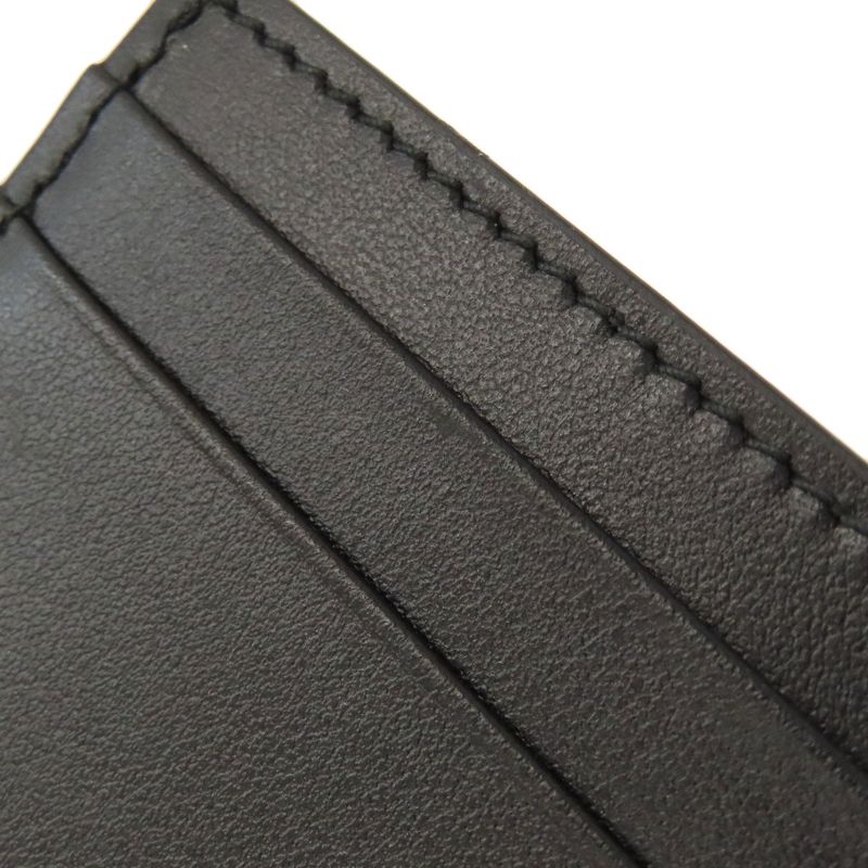 Gucci 547596 Logo Card Case Leather Ladies