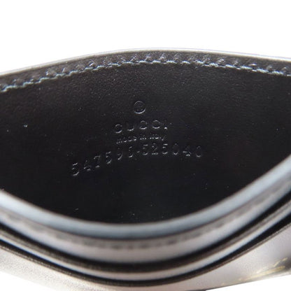Gucci 547596 Logo Card Case Leather Ladies