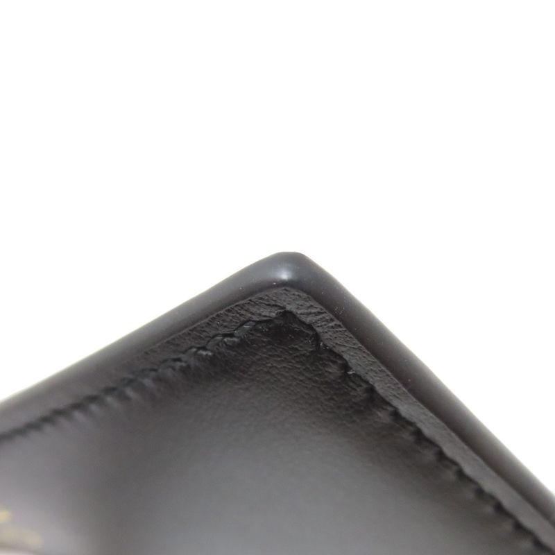 Gucci 547596 Logo Card Case Leather Ladies